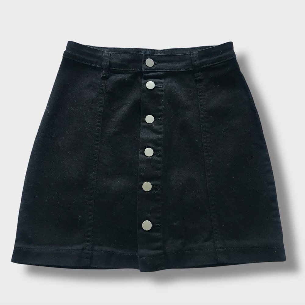 PrettyLittleThing Black A-Line Mini Skirt